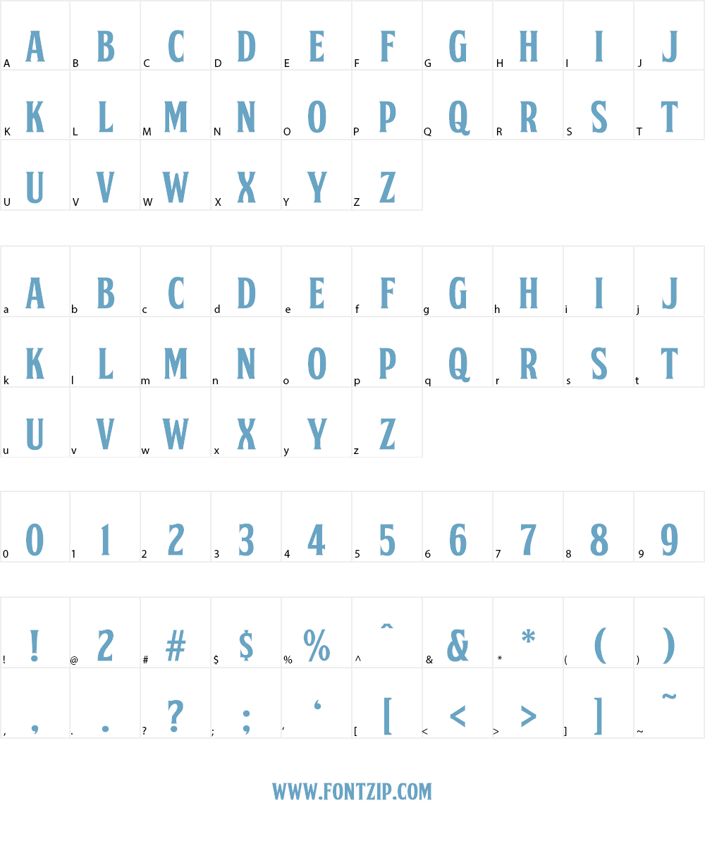 FTY SKORZHEN NCV Font Character